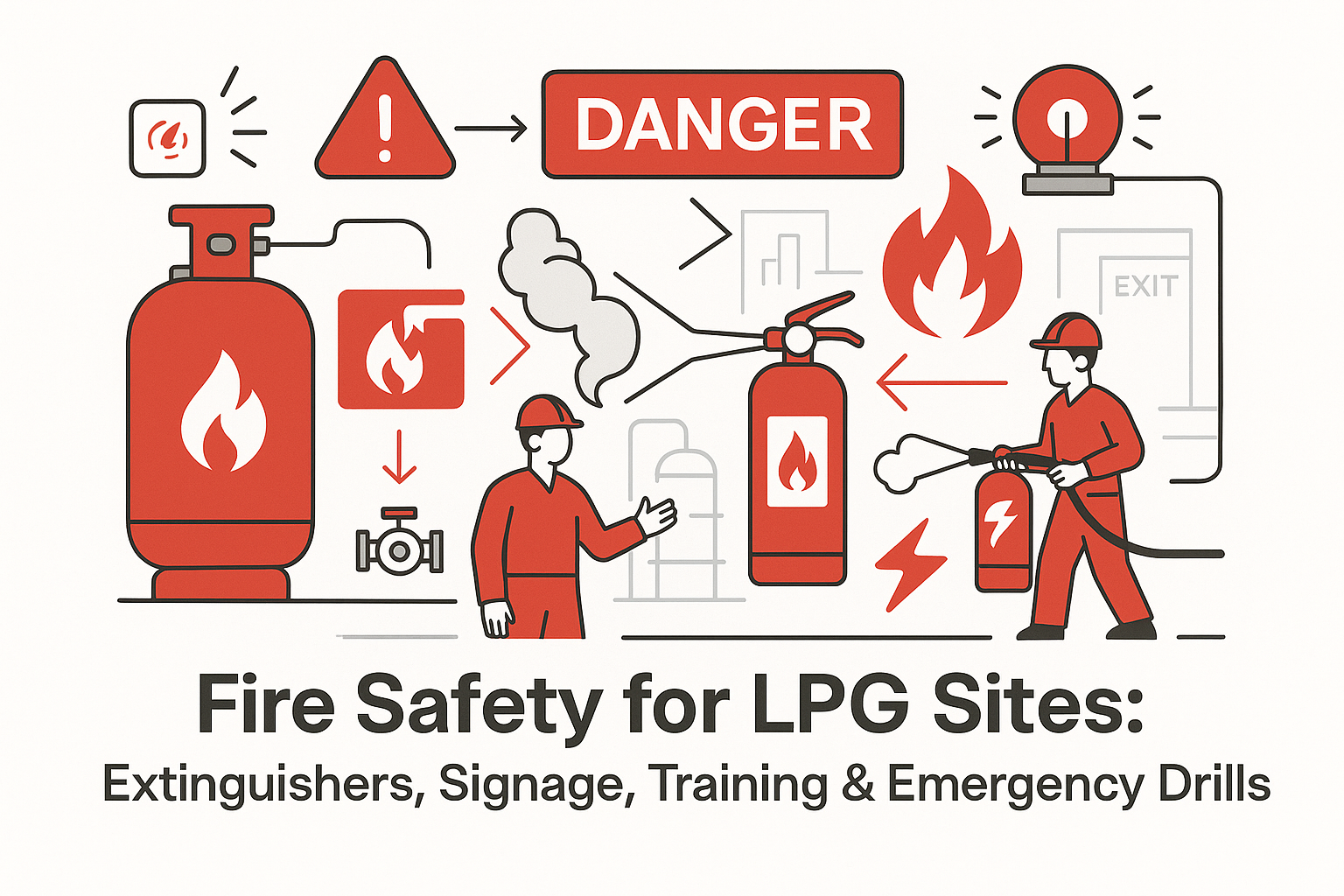 LPG fire safety equipment for industrial and commercial LPG sites in Pakistan