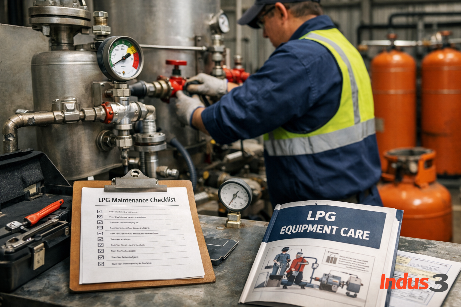 LPG equipment maintenance tips with a focus on safety checks, burner cleaning, and preventative care.
